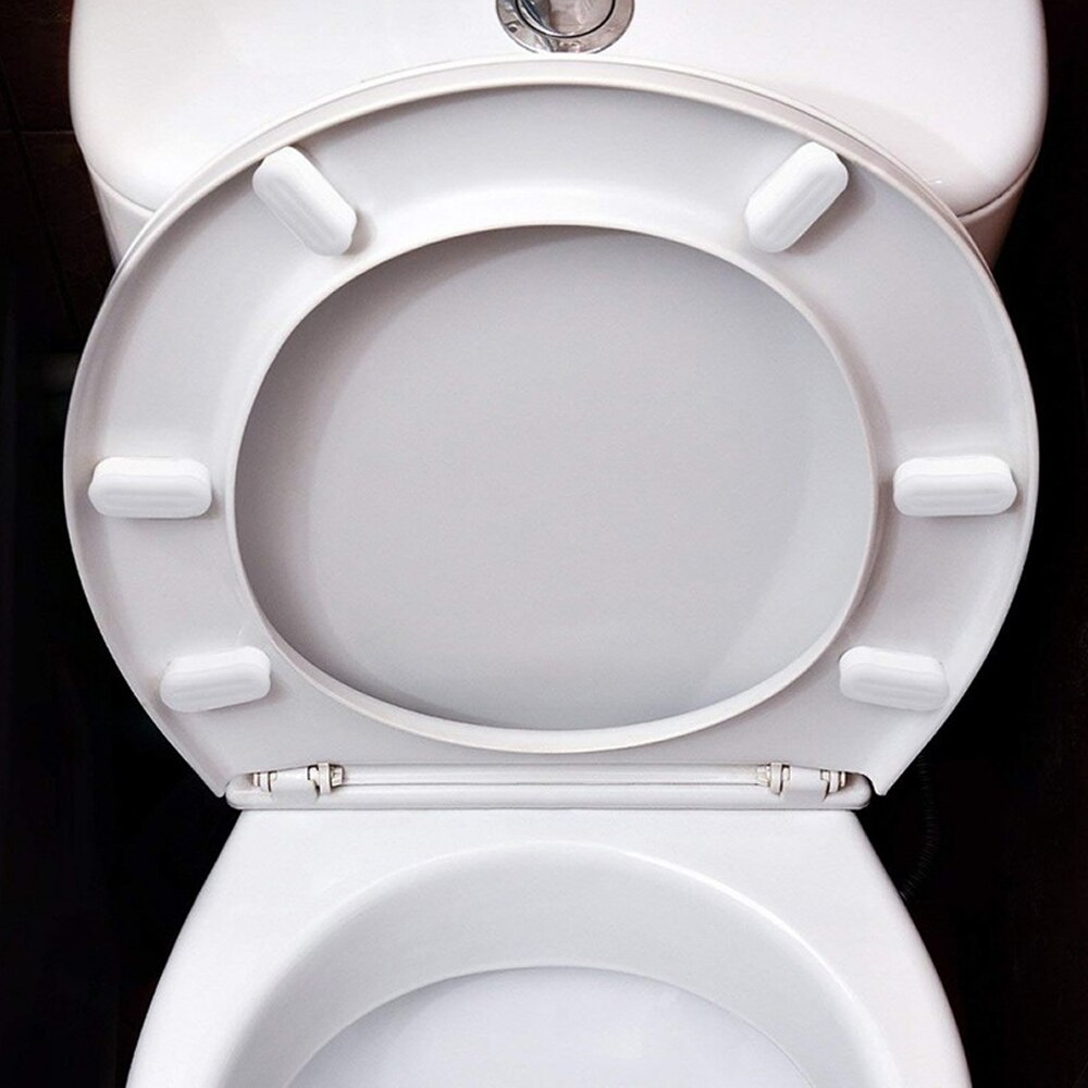 4 stk udskiftningssæt holdbar hardwarekombination hvide toiletsæde buffere kofangere badeværelse tilbehør beskyttelsespuder