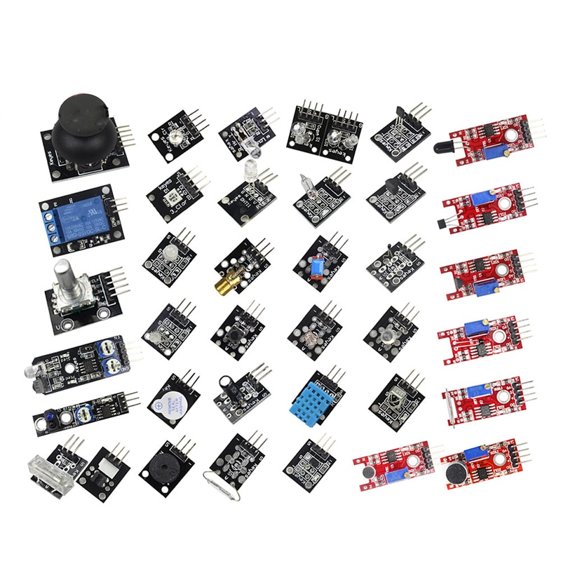 Raspberry Pi 3 Model B+/4B 37 IN 1 Sensors Kit Starter Kit also for UNO R3 for MEGA 2560 DIY Learning Suit