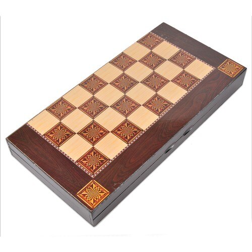 Parelmoer Plated Big Size Voor Backgammon Set Hout Backgammon Board Mannen Schaken Checkers Bordspel Backgammon Checkers met Externe