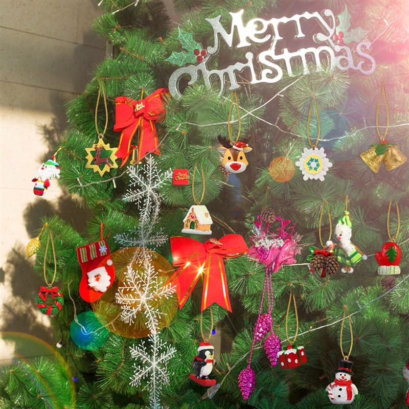 Calendrier de l'avent toyota avec 24 pièces ornements suspendus calendrier de compte à rebours de noël faveurs de fête pour décor de de noël