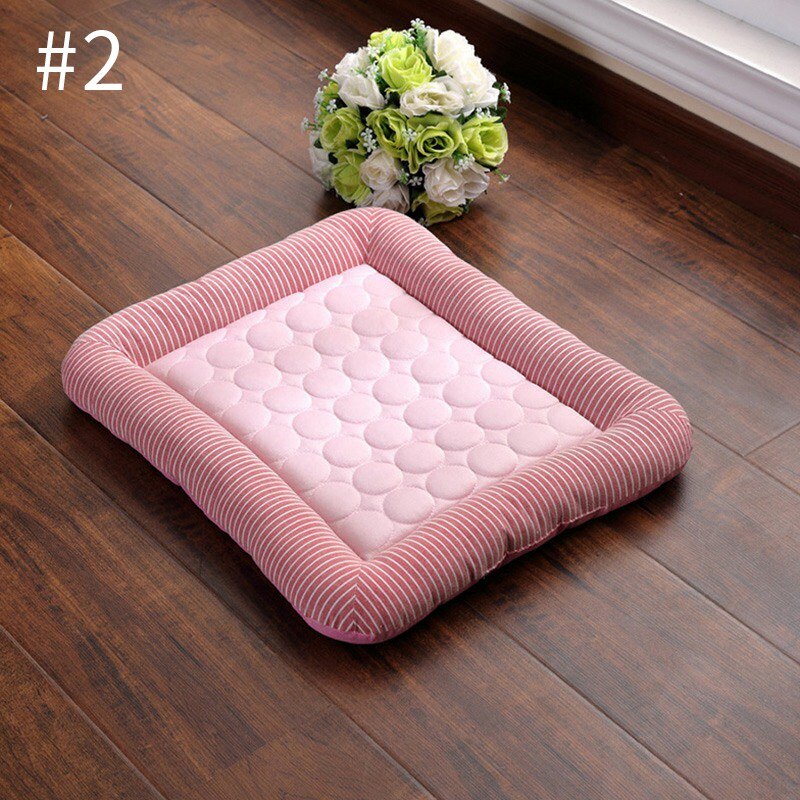 Łóżko dla psa maty robić spania dla zwierząt lato fajne łóżko dla psów mata nakładka chłodząca poduszka szczeniak kotek miękkie łóżko robić spania hodowla fajne dla mały kot placki: styl 2-pies Mats / 54x43cm