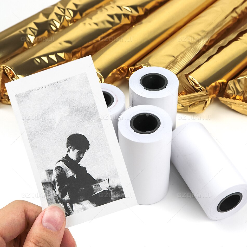 Thermal Label Printer Notes Paper Roll White Color Sticker for Photo Printer 57*30mm Peripage A6 A8 Paperang P1 P2 Poooli Print