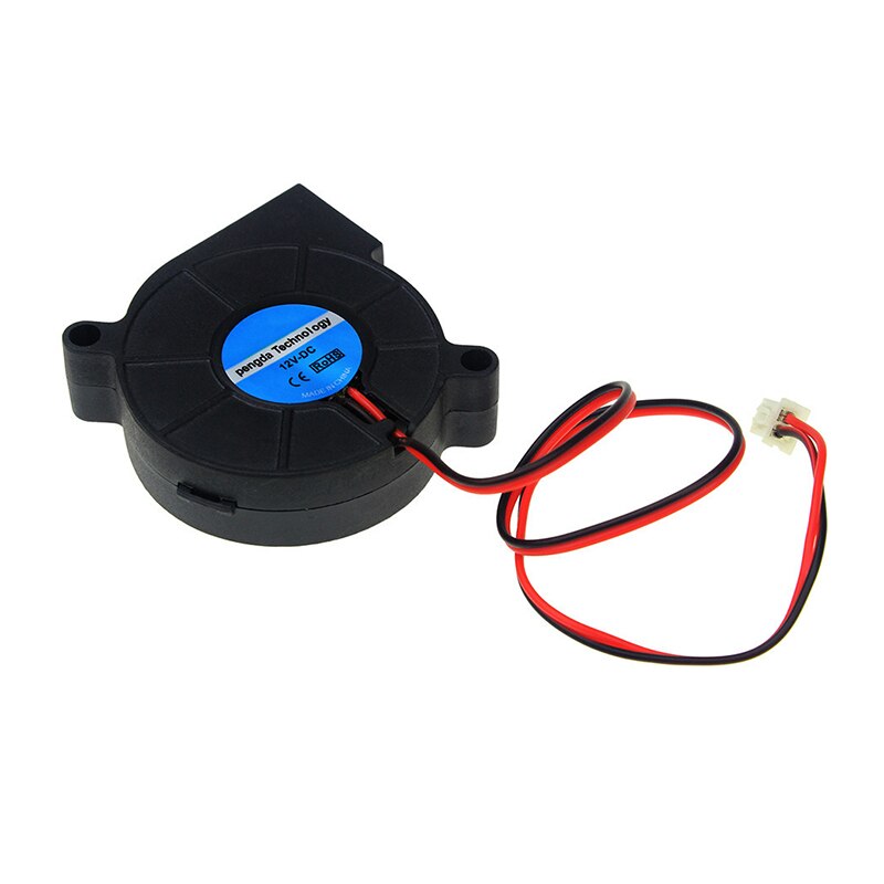 3D Printer Cooler 12V Cooling Turbo Fan Brushless Extruder Cooler Blower Black Plastic Fan 3D Printer Cooling Mute Fans