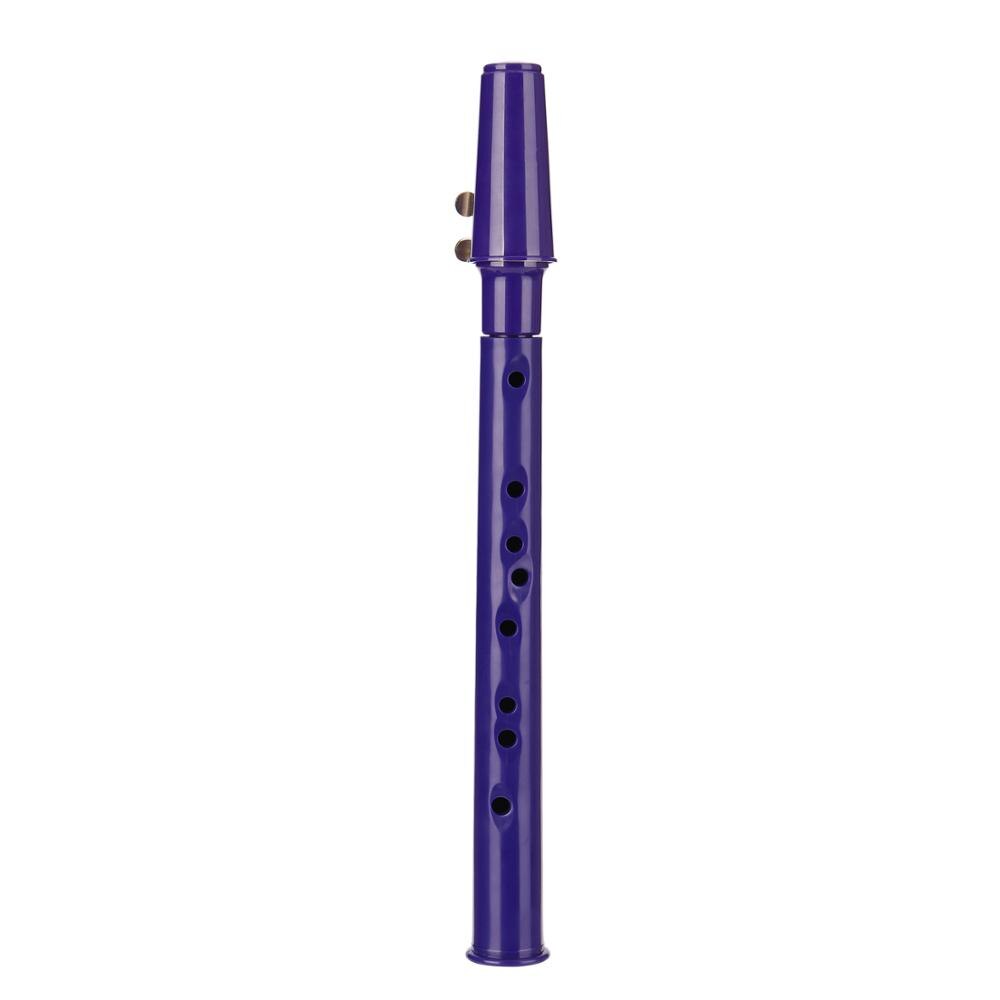 Mini saxofón de bolsillo de 6 colores pequeño saxofón de plástico portátil con bolsa de transporte negra instrumentos de viento de madera: Short purple