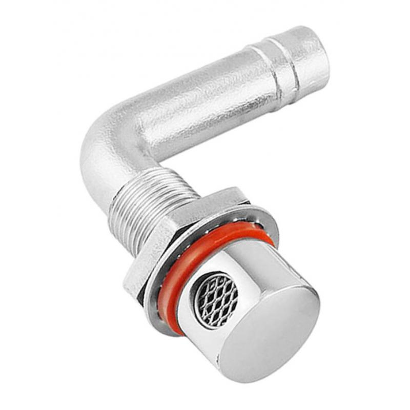 316 Stainless Steel Boat Marine Thru Hull Fuel Gas Tank Vent 90 Degree Elbow for 5/8 inch 16mm ID Hose