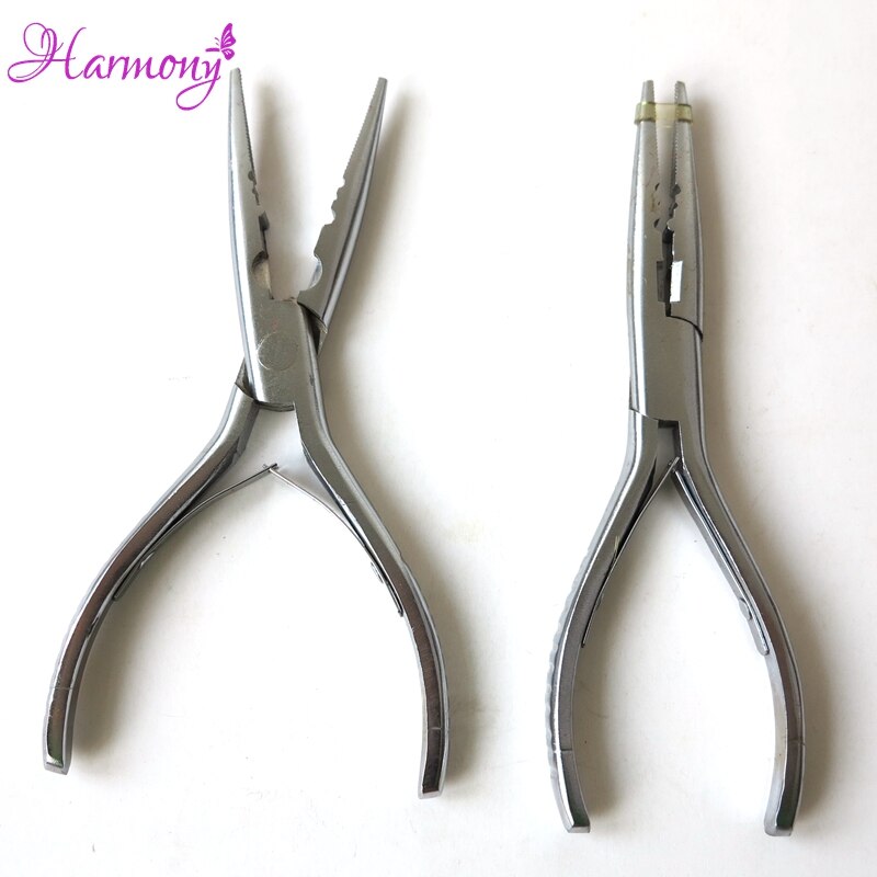 1pcs 3 Holes Stainless Steel Hair Extension Pliers for Keratin Micro ring pre bonded Hair Extensions