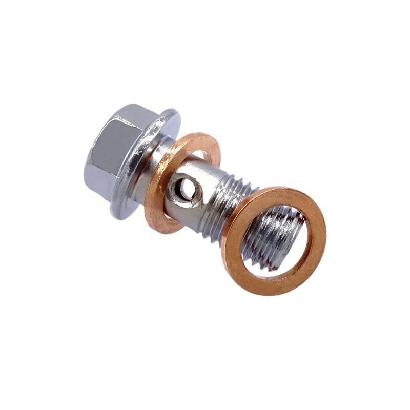 1 einstellen Motorrad M10 x 1,25mm Edelstahl Bremssattel Banjo Schrauben Schrauben Chrom Stahl Für Honda/Kawasaki/suzuki/Yamaha