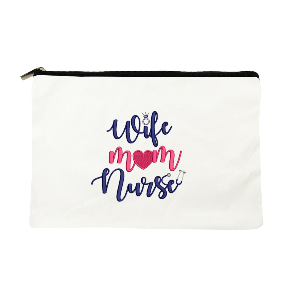 machen-hoch Tasche Druck ICH Behälter Mama und Krankenschwester Kosmetik Taschen Organizer Tasche Frauen Multifunktions Schönheit Taschen Reise Toiletten Veranstalter: W04113-TBWH-D