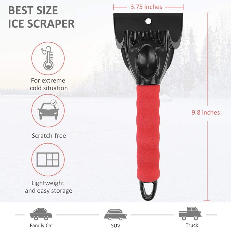 Car Ice Scraper for Windshield (2 Pack), Heavy-Dut... – Grandado