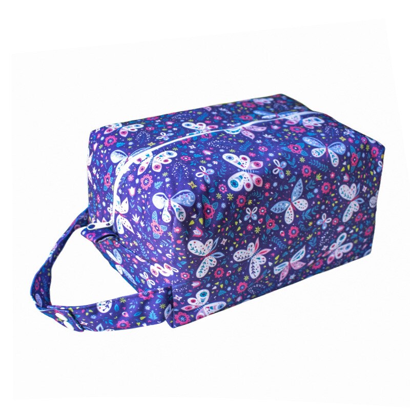 Wasserdicht Wiederverwendbare 3D nass Tasche Gedruckt Tasche Windel Tasche Große Kapazität Windel Tasche Kinderwagen Taschen PUL Windel Lagerung Tasche: 01