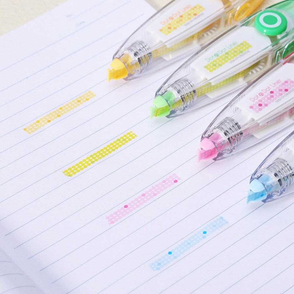 Creatieve Kleine Fluorescerende Kant Tape Student Dagboek Decoratieve Correctie Tape