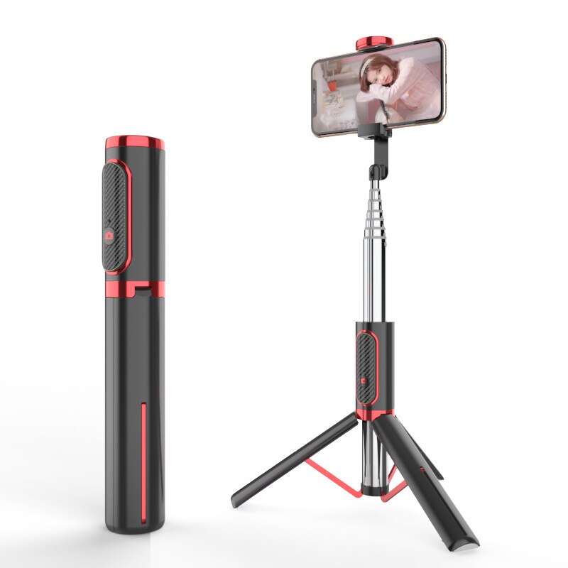 Draadloze Bluetooth Compatibel Selfie Stok Uitschuifbare Monopod Afstandsbediening Selfie Stok Statief Voor Iphone Xiaomi Huawei Selfie