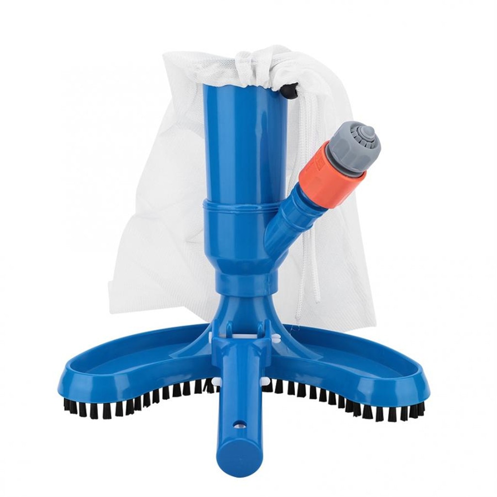 Pool Cleaner Portable Swimming Pool Pond-Fountain Vacuum Brush Cleaner Kit Cleaning Tool Pool Pond Fountain Vacuum Brush Cleaner: Default Title