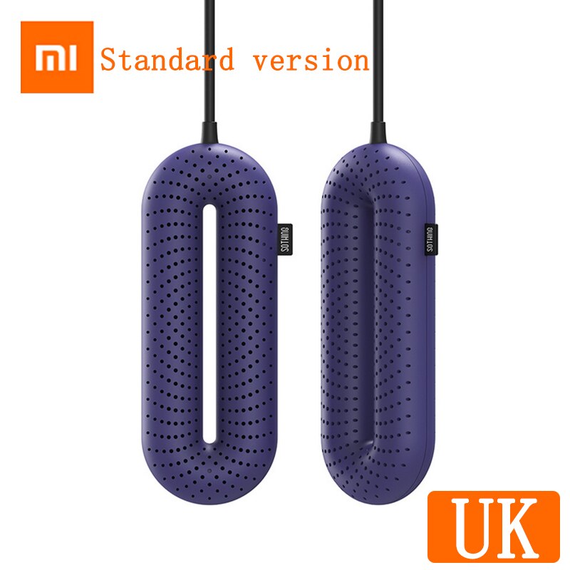 Xiaomi Sothing Zero-One Household Shoes Dryer Portable Electric Sterilization Shoe UV Constant Temperature Drying Deodorization: Purple UK