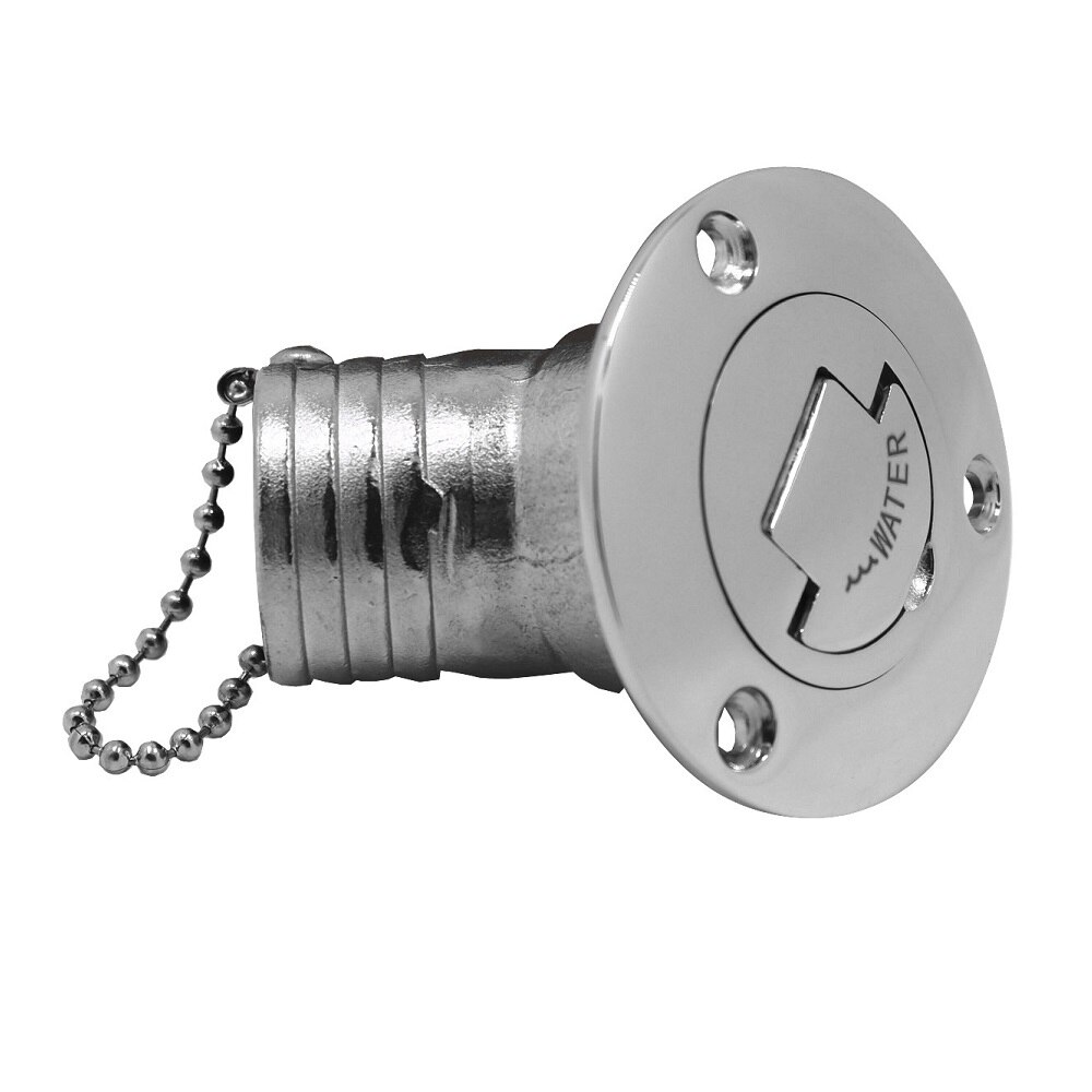 45 Degree 38mm Stainless Steel 316 Deck Filler GAS DIESEL FUEL WASTE WATER High Mirror Polishing Marine Boat Deck Fill Filler: Water 38mm