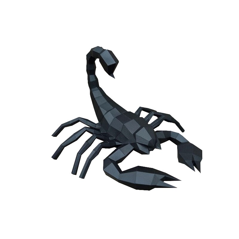 45Cm 3D Paper Model Scorpion DIY Papercraft Animal Stereo Origami Children Toys Office Decoration Handmade Home Craft