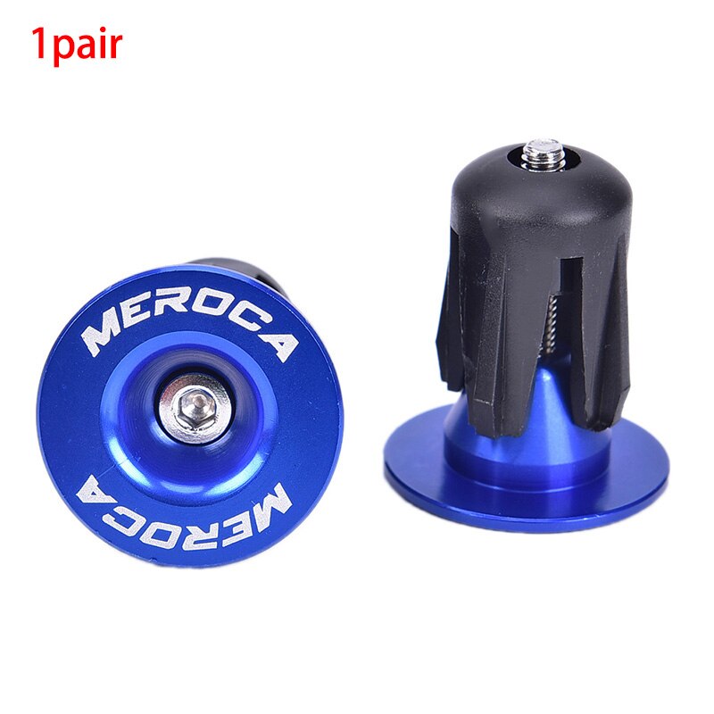2 uds. De tapones para manillar de bicicleta, ligeros, de aluminio, antideslizantes, accesorios para bicicletas de montaña: BL