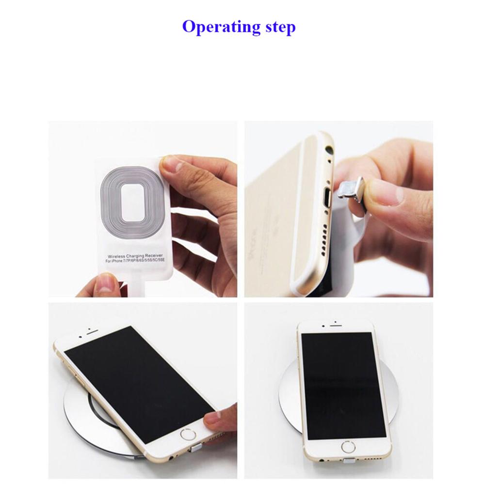 Qi Drahtlose aufladen Empfänger Ladung für iphone 7 6 6S Mikro USB Typ C Drahtlose Ladung Anschluss für Huawei Samsung