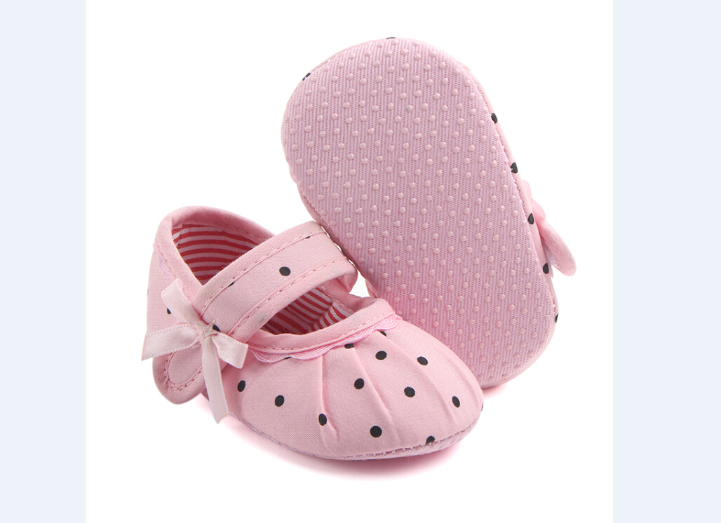 Emmababy toddler spædbarn baby pige blomst sko krybbe sko størrelse nyfødt 0-18 måneder: Lyserød / 7-12 måneder