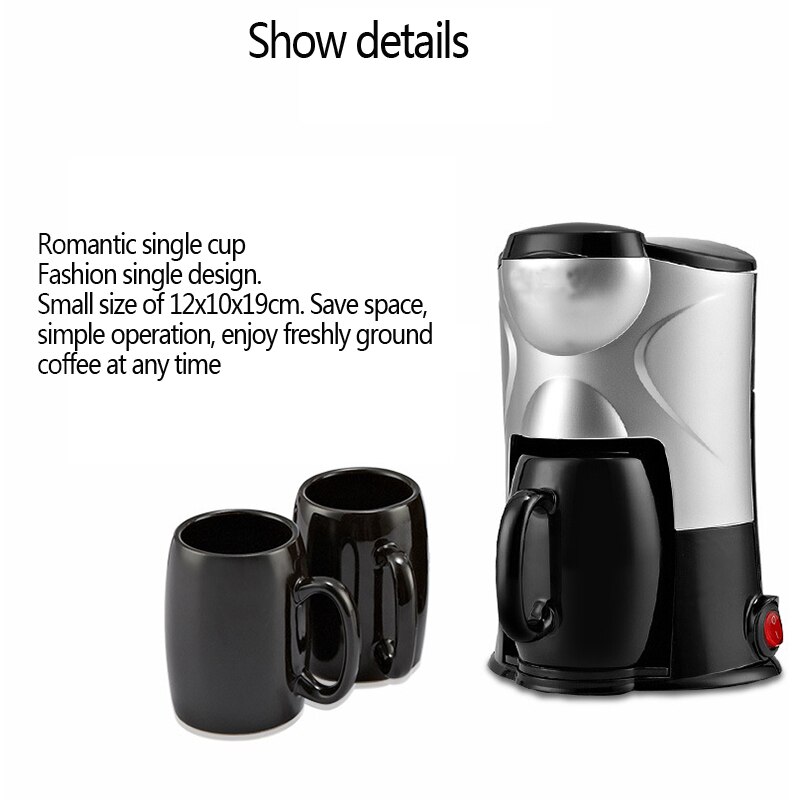 Automatyczny dzbanek do kawy domowy ekspres do kawy skraplacz mały przenośny 300w urządzenia kuchenne ekspres do kawy