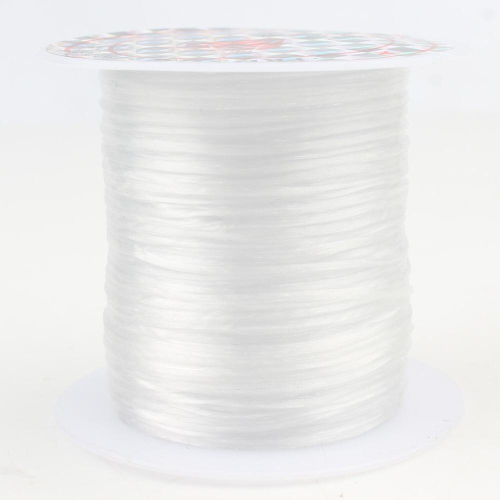 Eight Colors Strong Stretchy Elastic Beading Wire Cord String Thread 10M/roll 0.8mm For Jewelry Making DIY Bracelet Accessories: White