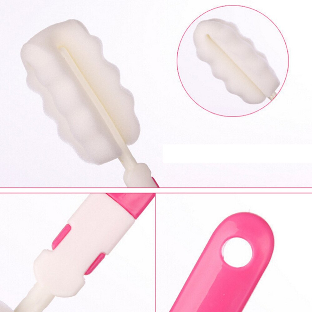 1 pz spugna biberon latte spazzola capezzolo pulizia tazza Scrubber spazzole di lavaggio strumento di pulizia della cucina accessori per bambini