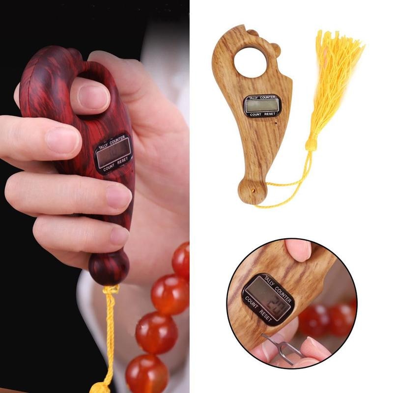 Scroll Relaxation Battery Powered Decompression Toy Mini Handheld Digital Display Buddha Beads Counter Portable For Buddhist