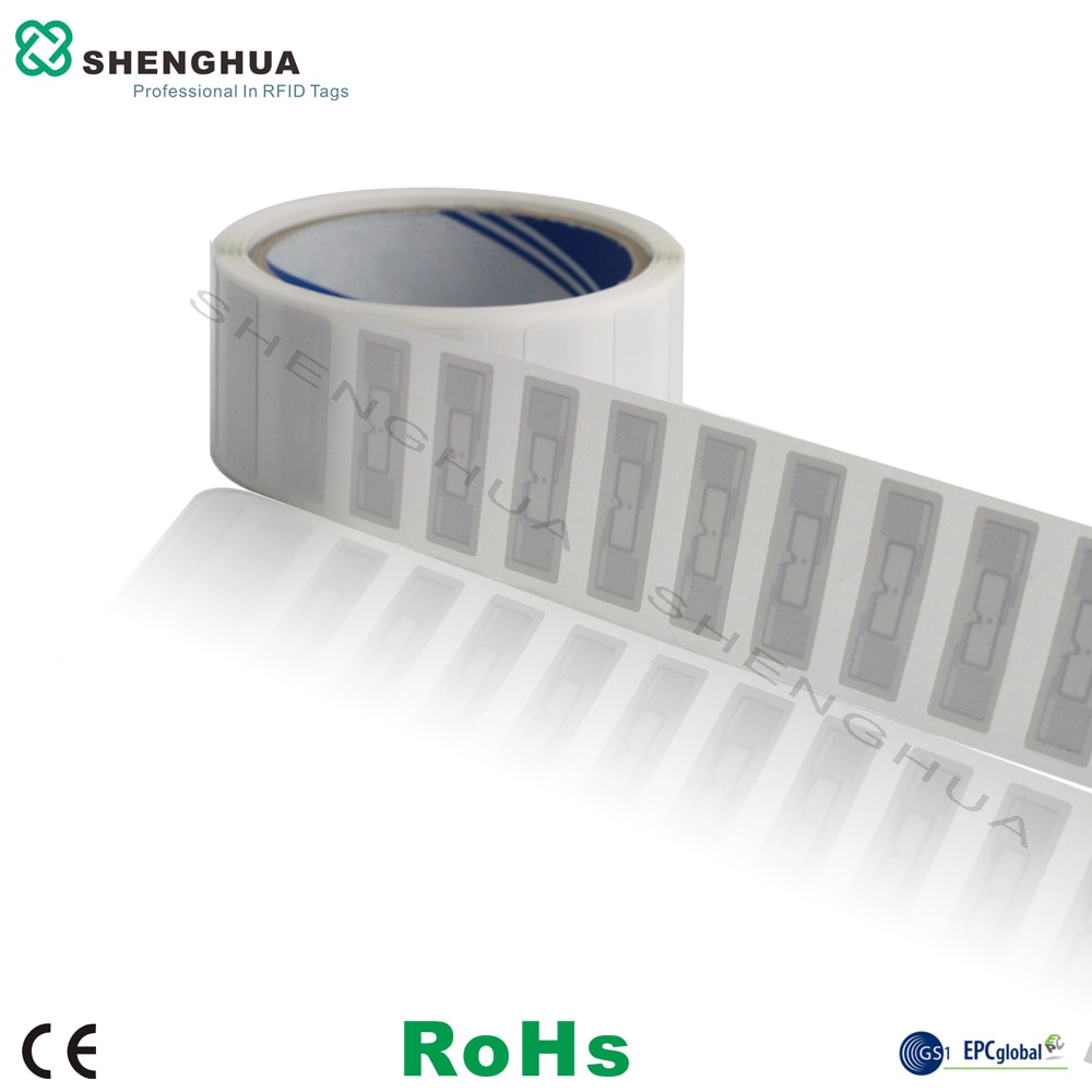 10pcs/pack UHF Passive Smart RFID Small Label PET Waterproof High Temperature Resistance RFID Sticker Printable For Tracking