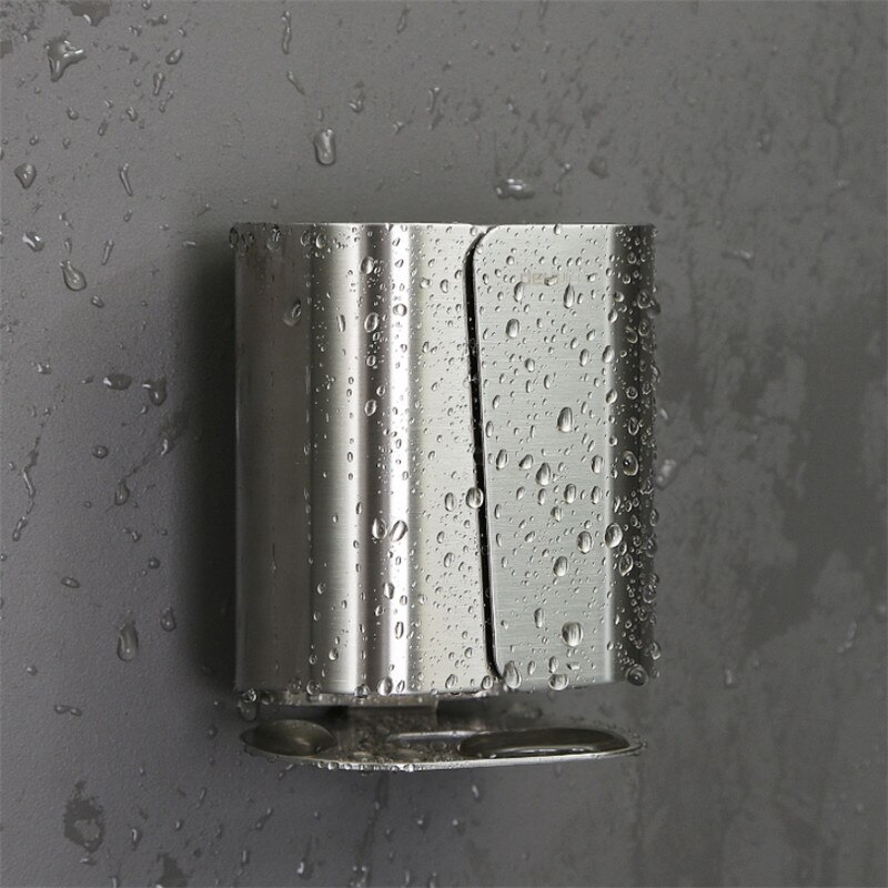 Rustfrit stål barbermaskine opbevaringsstativ enkel vægmonteret elektrisk barbermaskineholder kam tandbørste opbevaringshylde badeværelse tilbehør