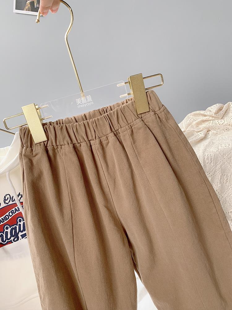 Pantaloni per bambini Harlan in puro cotone allentato casual per bambini coreani ragazzi primavera autunno ravanello pantaloni moda pantaloni P4 485
