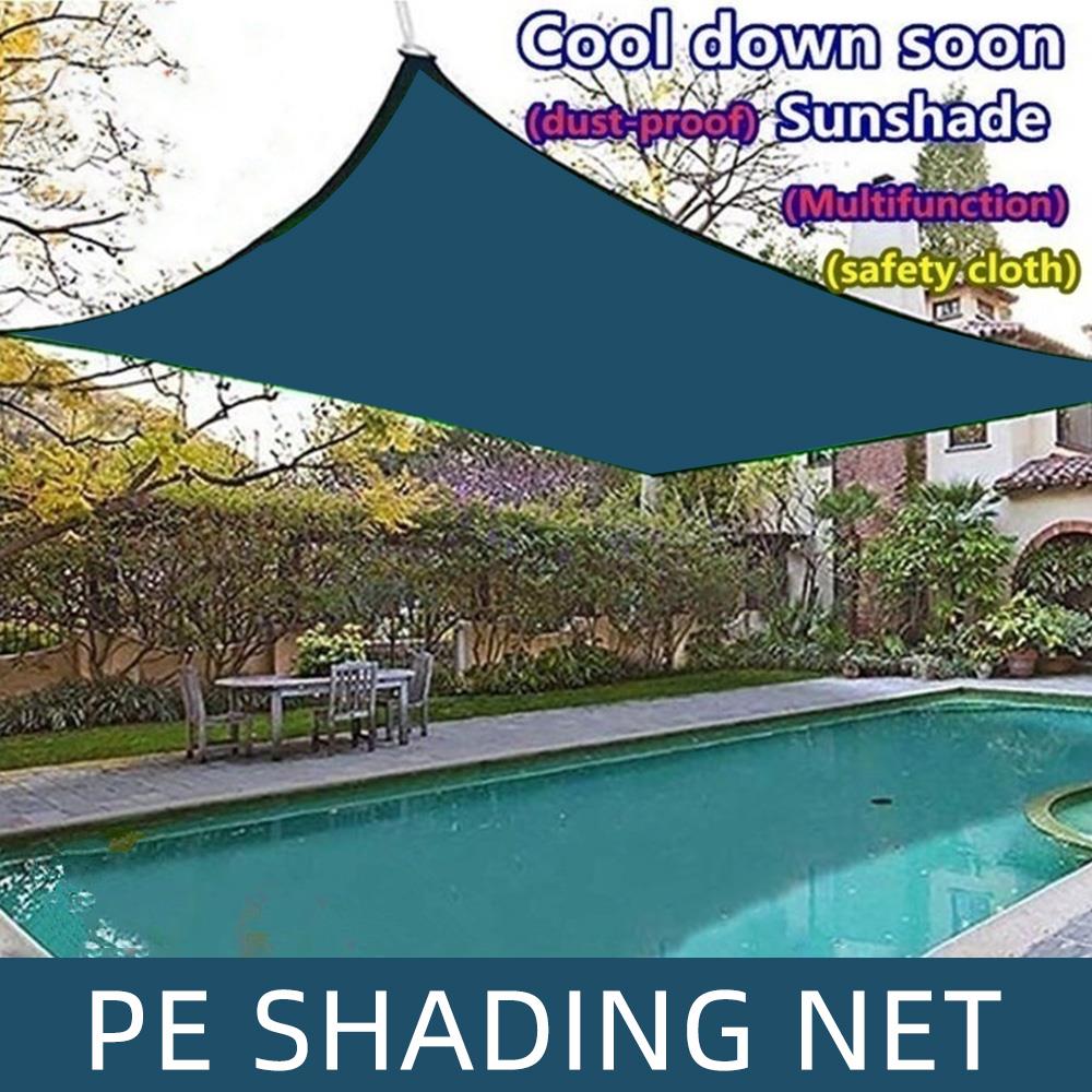 3x5m Waterproof Awning Sunproof Mesh Net Sun Shade Sail UV Protection Sun Shelter Awning Net Yard Garden Hiking Multiple outdoor