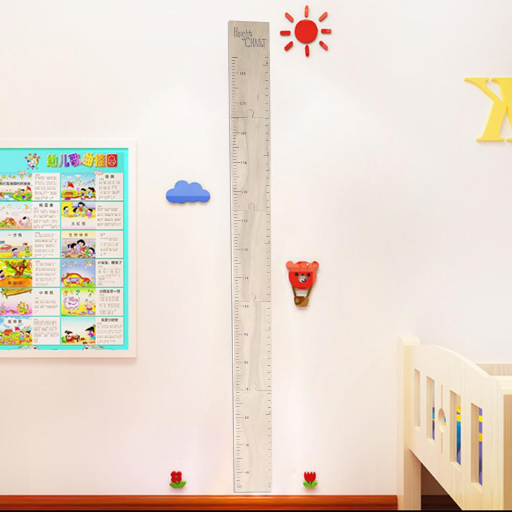 Height Ruler Exquisite Splice Type Height Growth Chart Multi-purpose 1 Set Wooden Height Growth Chart Wall Ruler
