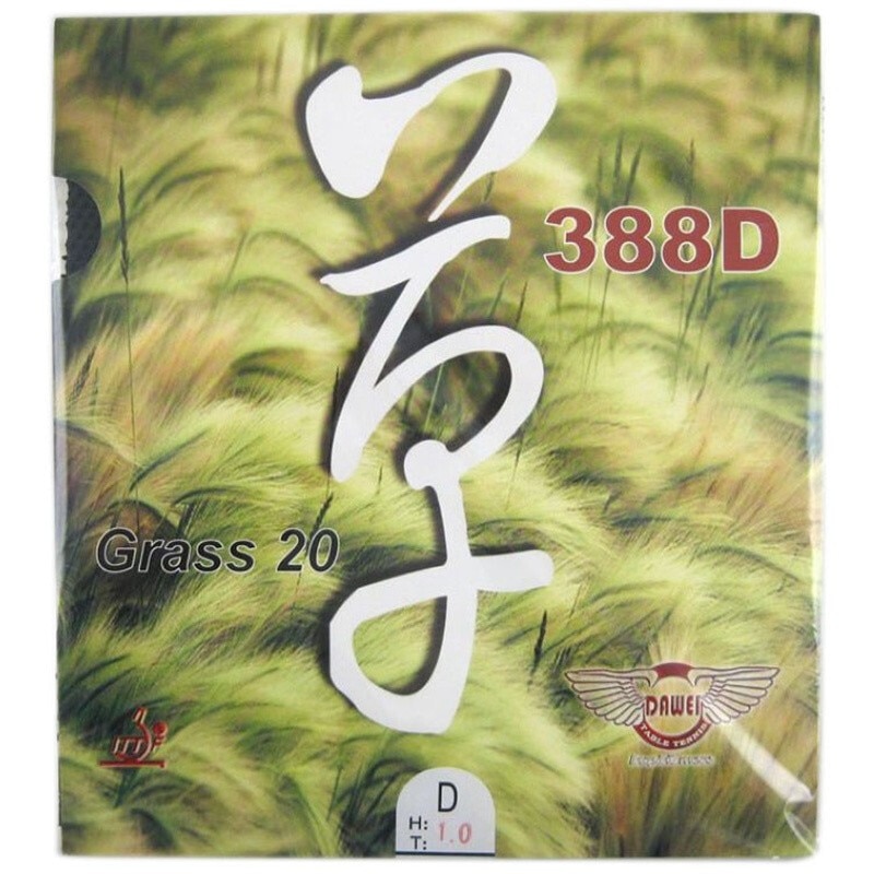 Dawei-raqueta de tenis de mesa 388d Grass, 20 piezas largas, goma de Ping Pong con esponja de 1,0mm
