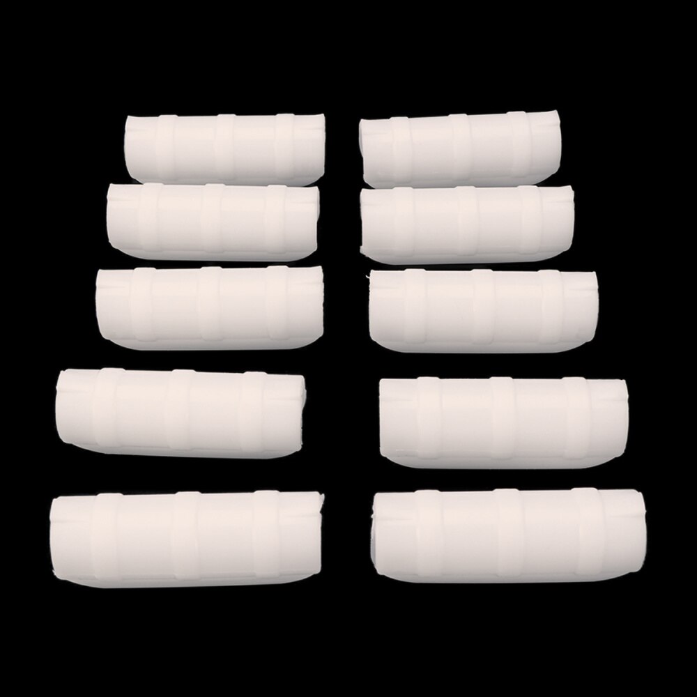 10 Pcs ABS Snap Clamp Standard Grip Snap-in Buckle Garden Greenhouse Accessories (Suit for 19-20mm Pipe, White)