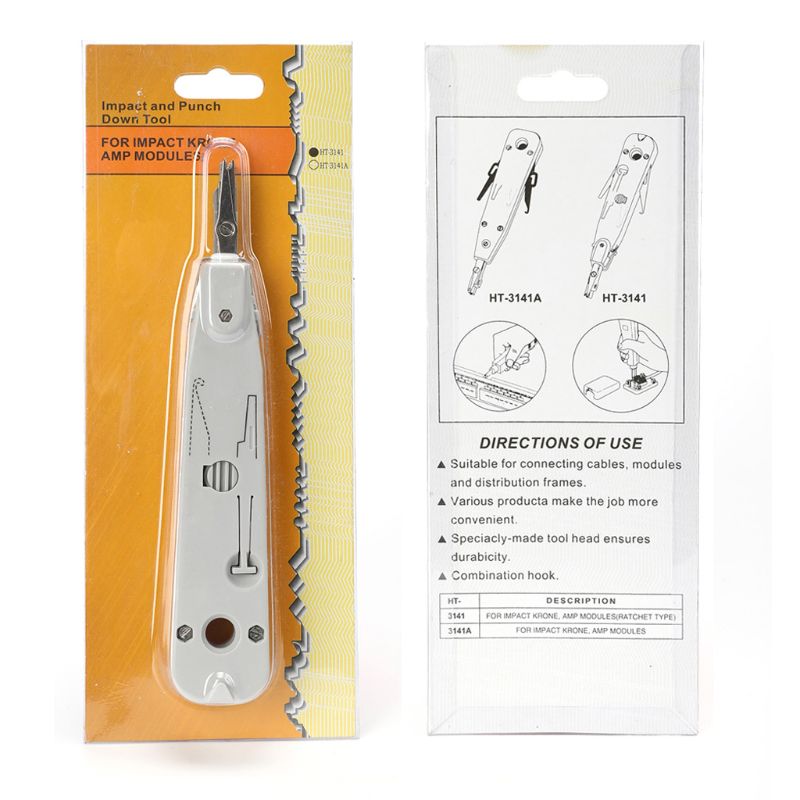 RJ11 RJ45 Insertion Ethernet Punch Down Network Tool Kit For Krone 110 Lsa-plus Telecom Phone Wire Cable