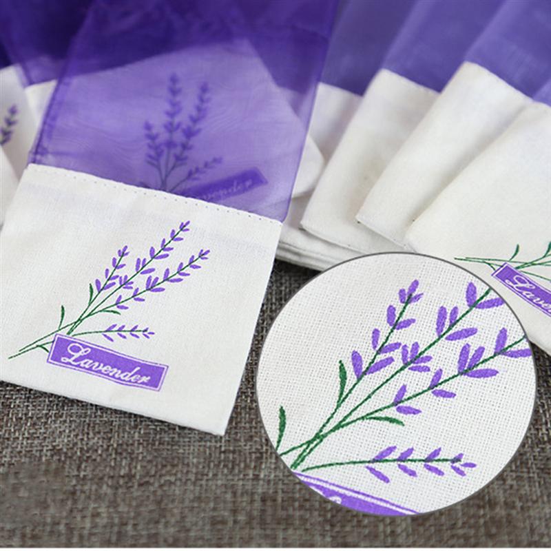 6 pièces coton lavande Sachet sac vide Sachets sac fleur impression parfum lavande Sachet sac sac à main pour la maison parfum Sachets