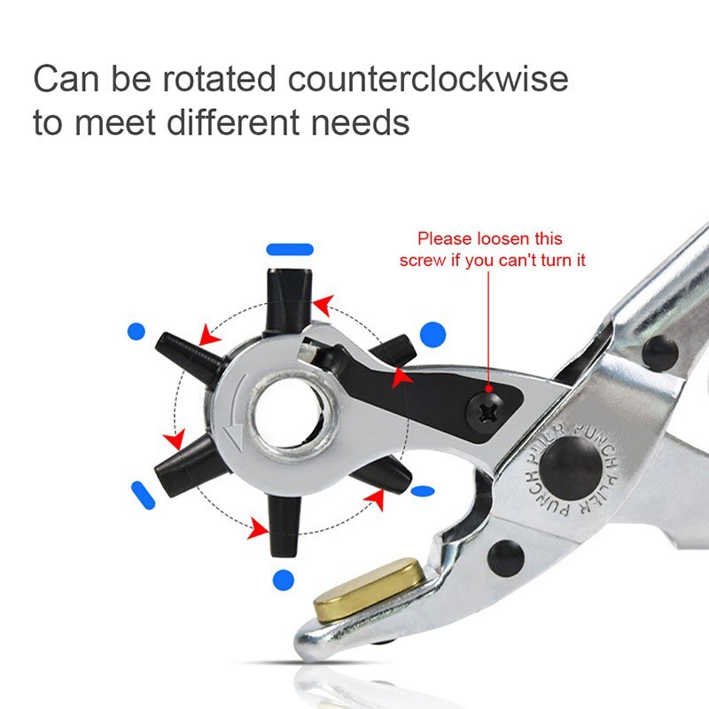 Leather Eyelet Puncher Belt Hole Punch Plier Leather Stitching Pliers Perforator Leathercraft Punching Punch Machine