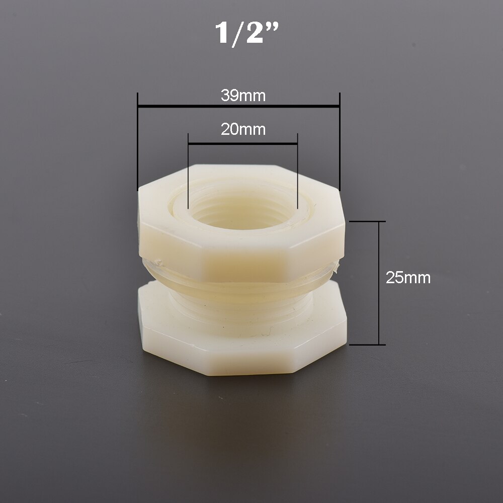ABS 20mm 1/2"Fish Tank Connector Aquarium Drain Pipe Joints Water Pipe Valve Drainage Brew wine Accessories