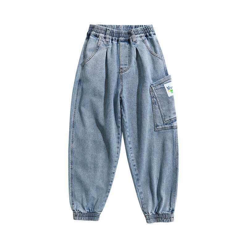 Kids Jongens Jeans Klassieke Cowboy Broek Kinderen Denim Kleding Bodems Tieners Jongen Casual Broek Lente 4 5 6 7 8 9 10 11 12 14 Y