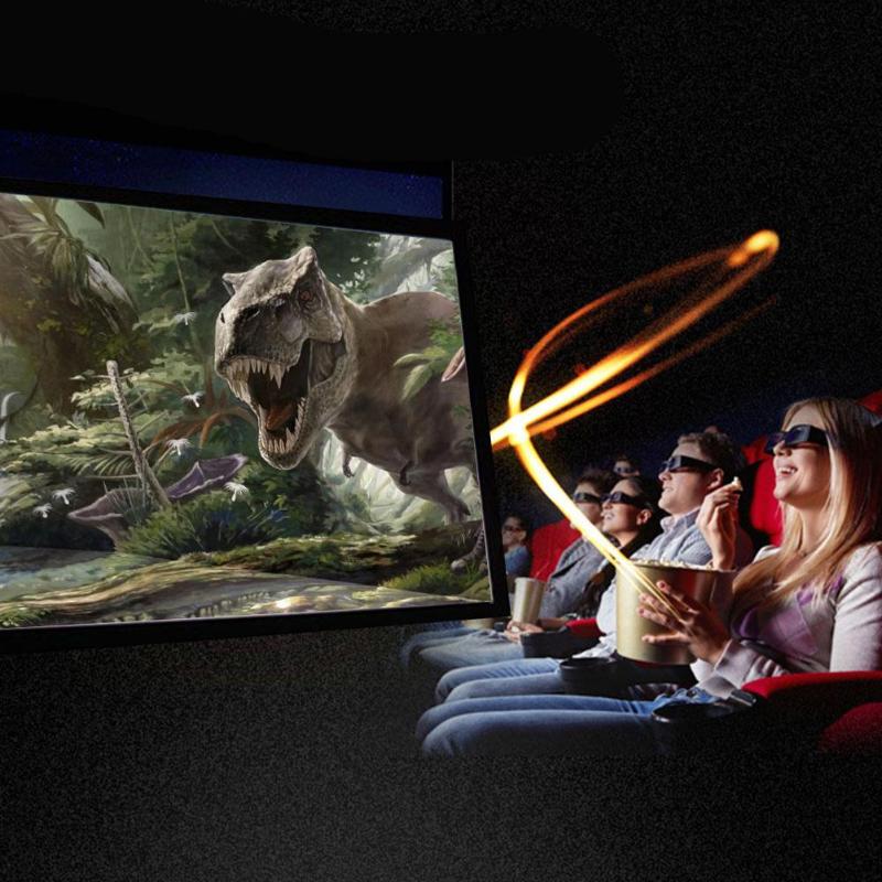 3D HD Zauberstab Montiert Projektion Bildschirm Leinwand LED Projektor für Heimkino
