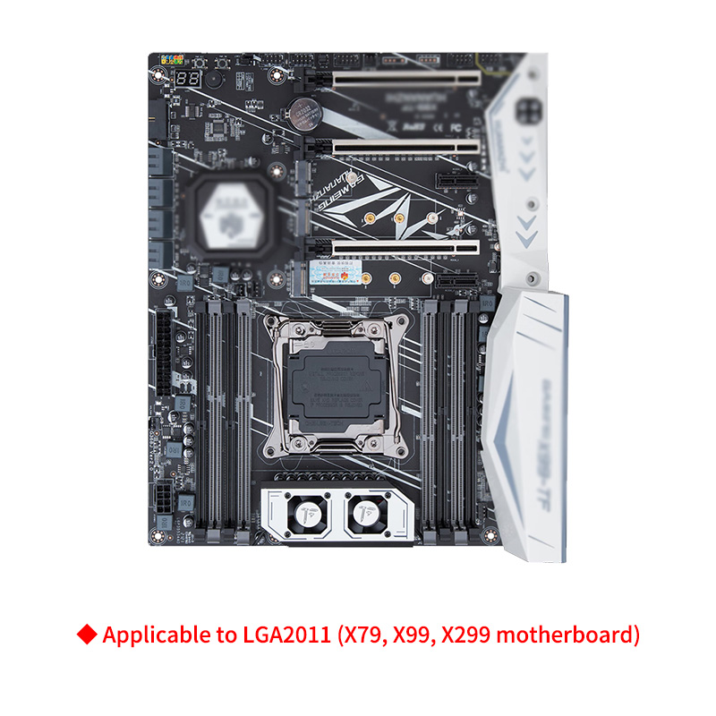 Teucer intel lga-fäste för  x99 x79 x299 moderkort cpu-fläktkylare kylfläns radiatorsockelram med skruvar