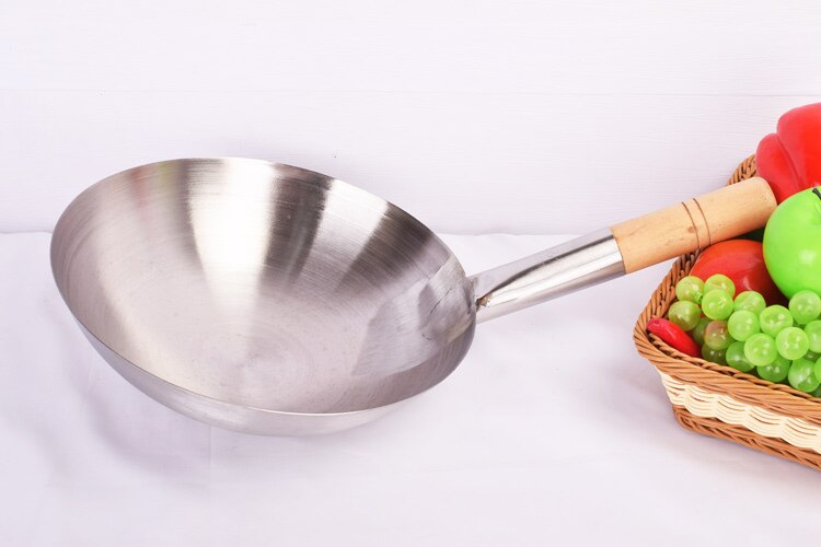 thick Big pot ladle Stainless steel chef Cooking wok large soup spoon Kitchen frying pot shell Restaurant handle spoon Iron