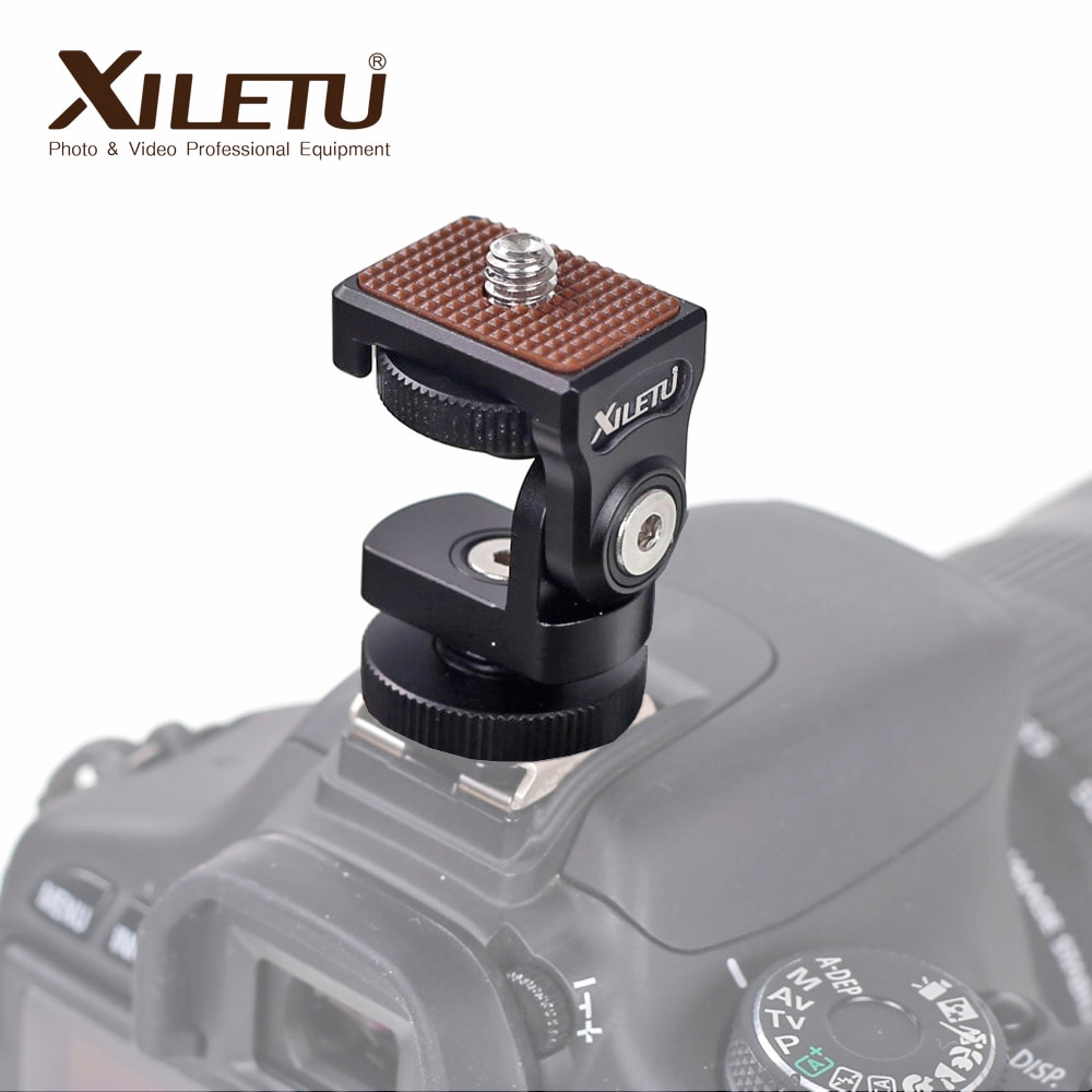 HB-1 mini sapata quente ajustável suporte de montagem on-camera monitor suporte suporte 1/4 screw screw parafuso para câmera de vídeo monitor luz de preenchimento flash