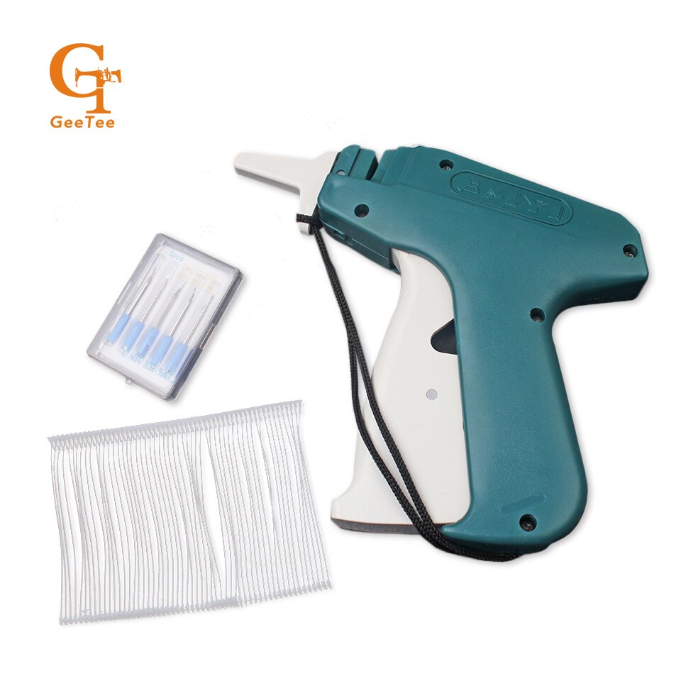 Papier hang Tag/swing tag Guns + 1 Tagging + 1000 Barbs + 5 Staal Naalden Machine Set tool, prijs opknoping tag gereedschap