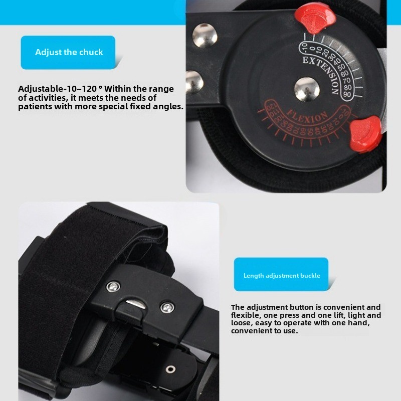 Suporte de fixação ajustável da articulação do joelho para fratura da perna, fratura óssea do joelho, proteção do joelho para reabilitação do menisco