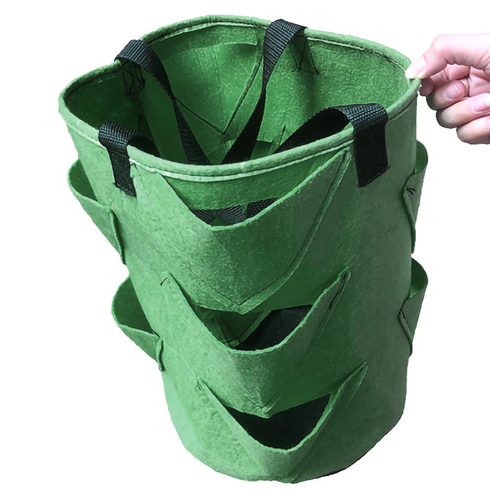 Strawberry plant pot Grow Bag DIY Jardinage potager strawberry seeds Planter PE Fabrics Vegetable Garden Pots for Planting Tool