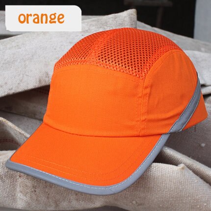 Bump Cap Lichtgewicht Honkbal Helm Zomer Arbeid Bescherming Werk Beschermende Veiligheid Hoed Ademend Anti-Collision Cap: orange 2