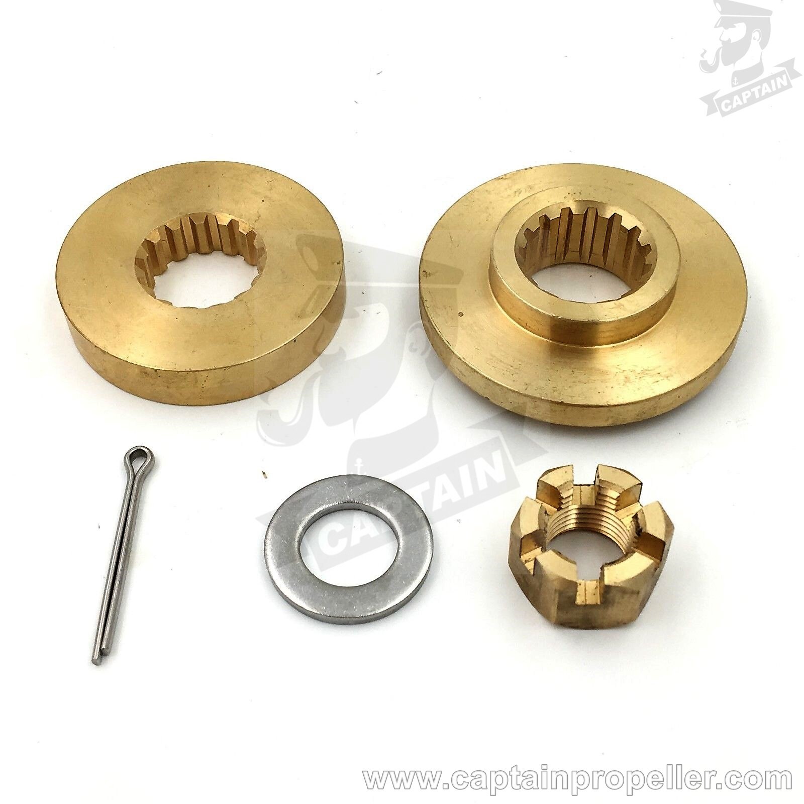 100-130HP Hardware Kit Thrust Washer/Spacer/Nut/Cotter Pin for Outboard Propeller Yamaha F115 115HP F100 F130 100HP