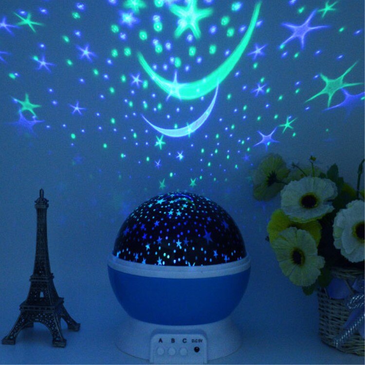 Sternen Himmel Projektor Mond Lampe Batterie USB freundlicher freundlicher Schlafzimmer Schmücken Projektion LED Nachtlicht Lampe Weihnachten