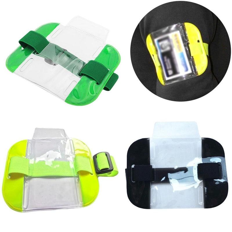 Elastisk armbånd id-badgeholder foto armbånd kredit pvc-kort remkasse kortholder id justerbar elastik  i7 g 6